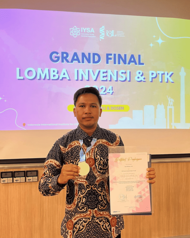 Mahasiswa S2 Pendidikan IPA Universitas Bengkulu Raih Medali Perak pada Lomba Invensi dan PTK Guru 2024 Tingkat Nasional