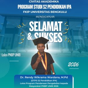 Dosen S2 Pendidikan IPA UNIB Lolos Pendanaan Pengabdian kepada Masyarakat (PPM) PNBP UNIB Tahun 2026